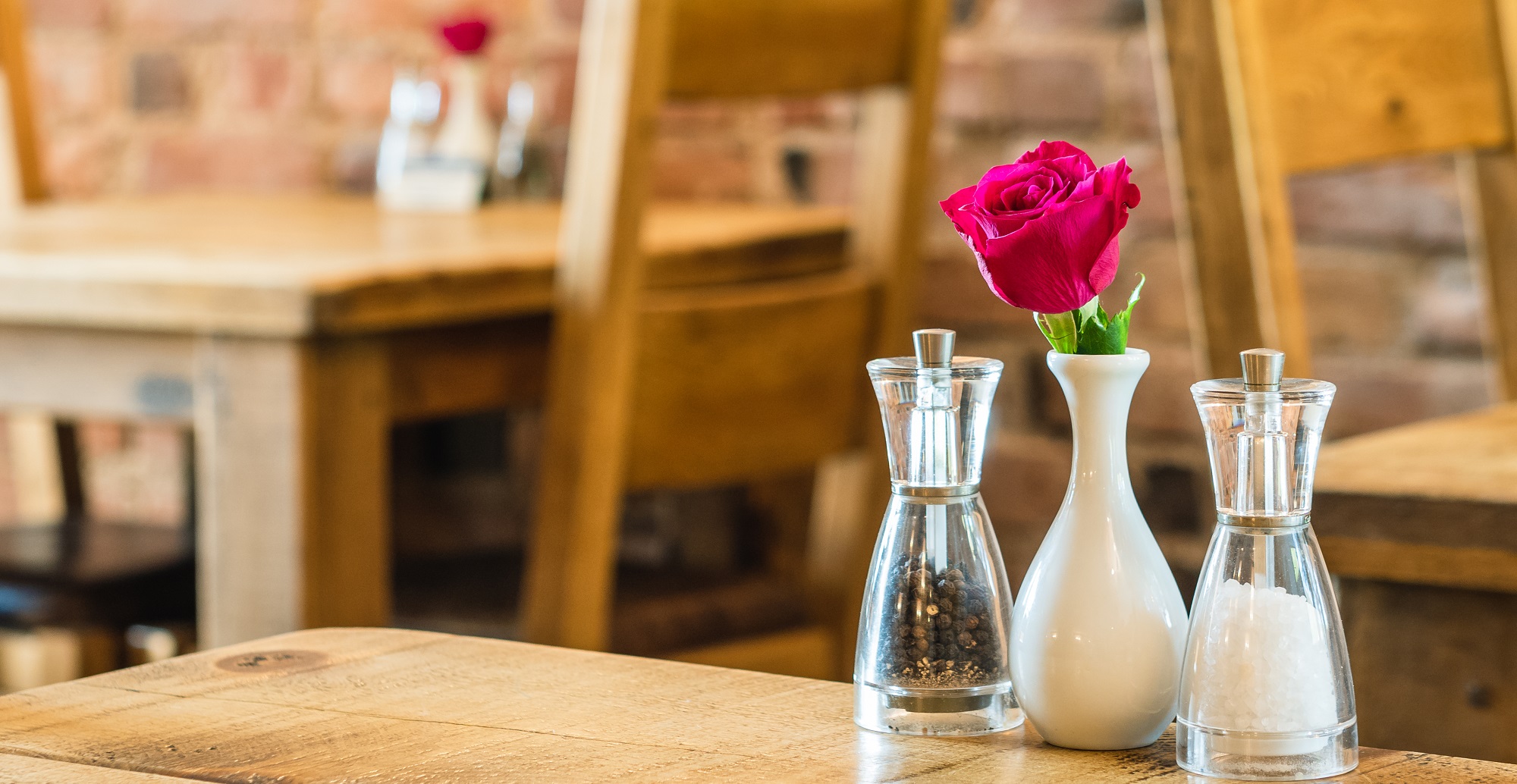 Dining table at The Wayside