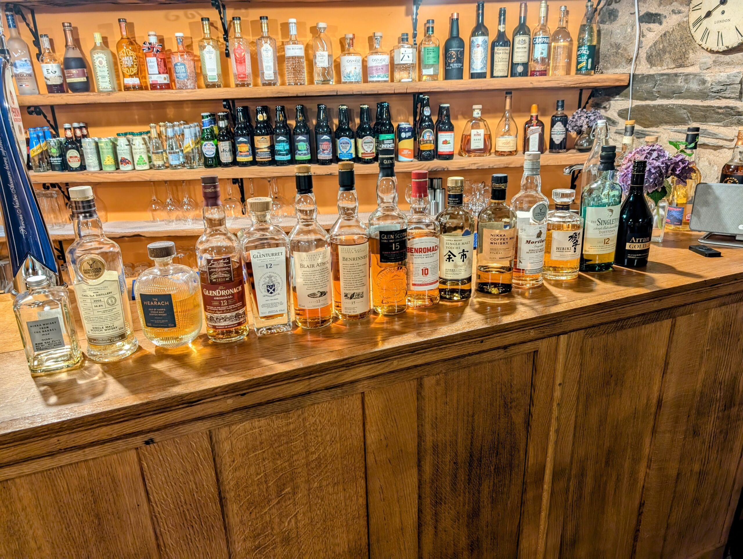 Whisky tasting at The Wayside Whisky Barn