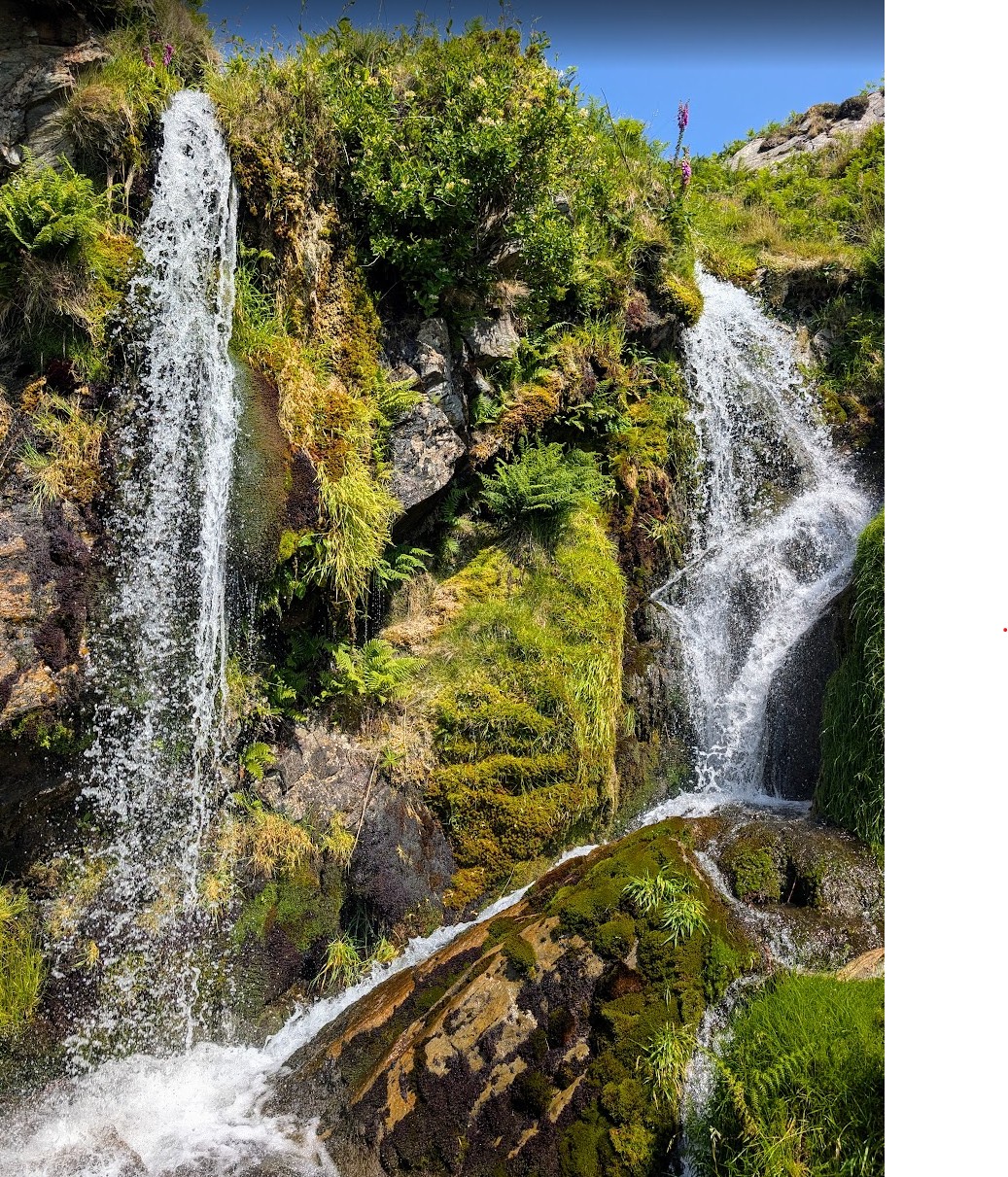 Waterfall on the fell path from The Wayside